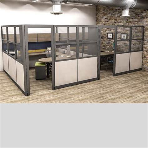 Cubicles With Doors Green Clean Designs Kansas City Aftermarket Office Privacy