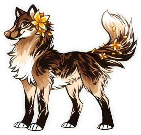 Vector illustration of cute animals and birds: Wonder what type of Wolf she is?..... | Furry art