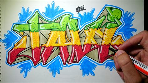 How To Draw Graffiti Names Step By Step On Paper