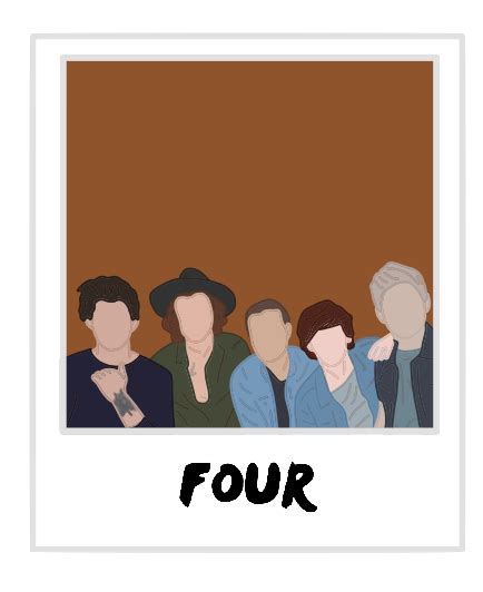 four polaroid one direction Sticker by andreariv in 2021 | One direction art, One direction ...