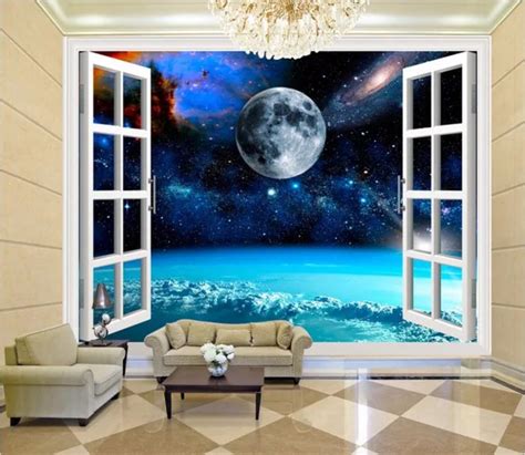 Buy Custom Mural 3d Wallpaper Outside The Window Of