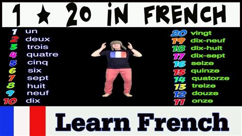 Numbers In French 1 20 Song Jonathan Wotrings Money Worksheets