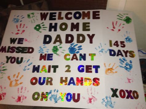 our welcome home sign for daddy welcome home posters welcome home signs welcome home daddy