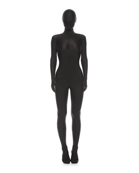 Black Erotic Bodysuit Full Frontal Nudity Biflex Catsuit Etsy