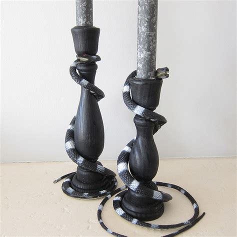 Diy Halloween Snake Candle Holder Decorations Candle Making
