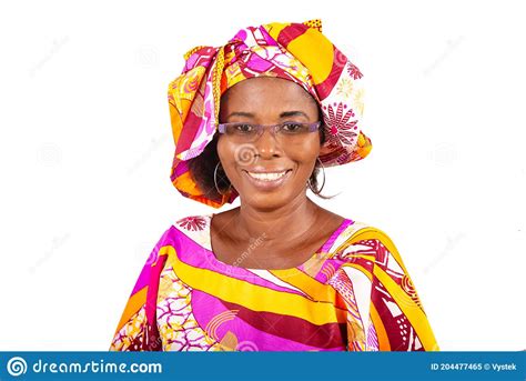 Close Up Of A Beautiful Happy African Woman Stock Image Image Of Glasses Black 204477465