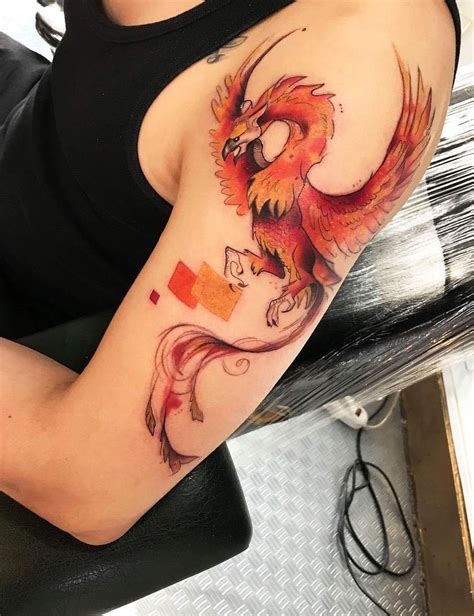 Ave Fenix En Tatuajes Ideas Originales Y Significados ⋆