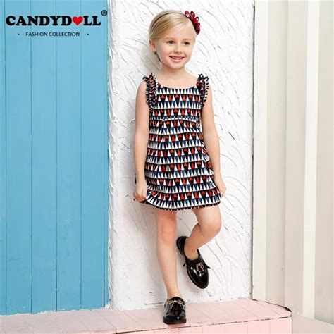 Candydoll 2017 Girls Summer Dress Brand Kids Dresses For Girls Party