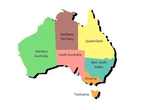 Map Of Australia With Capital Cities Clip Art Library