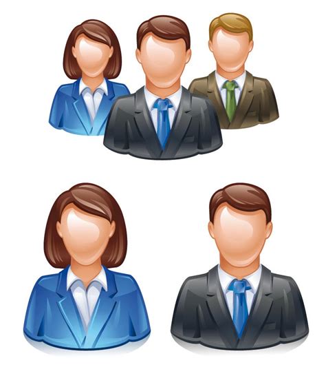 14 People Avatar Icons Free Images Free Vector Business