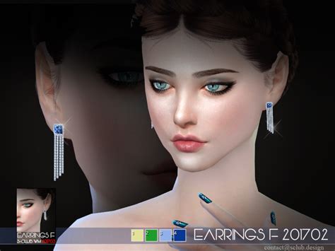 Earrings F 201703 By S Club Wm At Tsr Sims 4 Updates