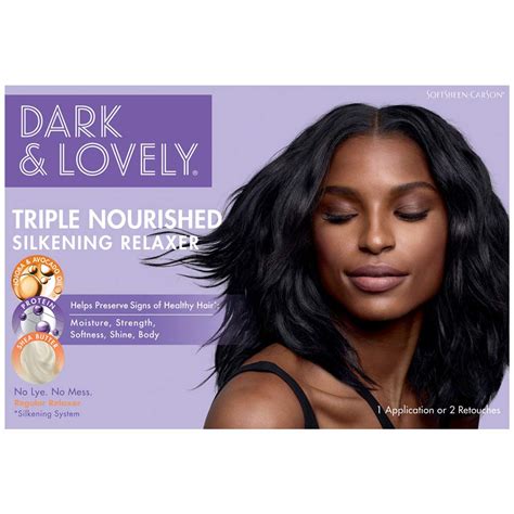 Dark And Lovely Triple Nourished No Lye Hair Relaxer Super Strength