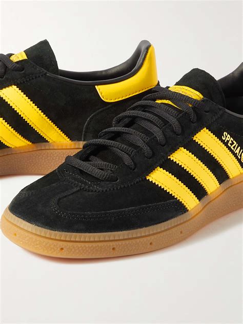 Adidas Originals Handball Spezial Leather Trimmed Suede Sneakers For