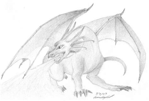 Cool Dragon Drawing Breathing Fire Free Pictures Of Dragons Breathing