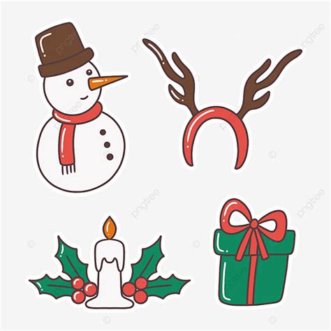 Printable Stickers Clipart Hd PNG Christmas Sticker Element