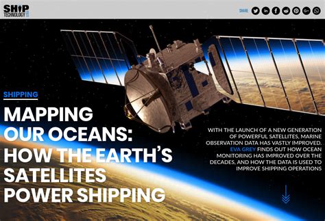 Mapping Our Oceans How The Earths Satellites Power Shipping Ship