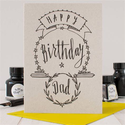 First of all take a hard sheet and cut the worn edges. dad birthday card - Google Search | Birthday card drawing ...
