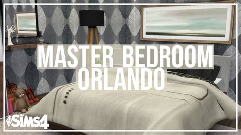 The Sims 4 Speed Build Master Bedroom Orlando Cc List Youtube