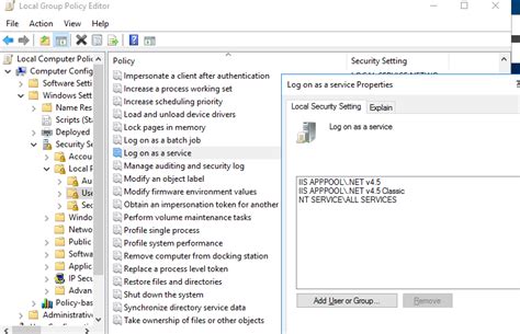 Managing Logon As A Service Group Policy Theitbros