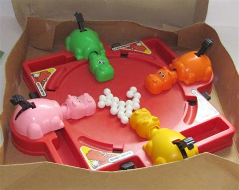 70s Hungry Hungry Hippos Vintage 1978 Milton Bradley Game Childrens