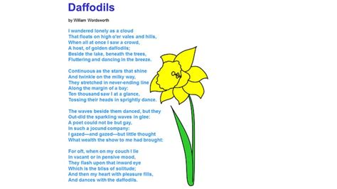水仙花 Daffodils A Famous Poem Lesson 16