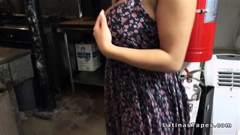 Natural Huge Tits Latina Waitress Fucks Eporner