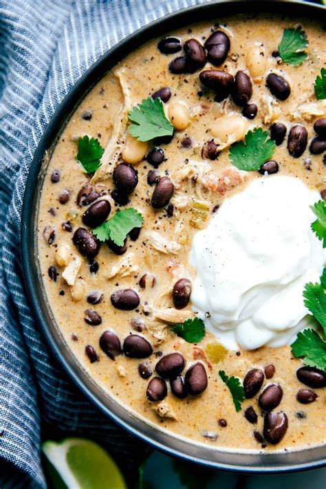 Slow cooker (crock pot) whole chickenmother. Crockpot Green Chile Chicken Enchilada Soup | Chelsea's Messy Apron