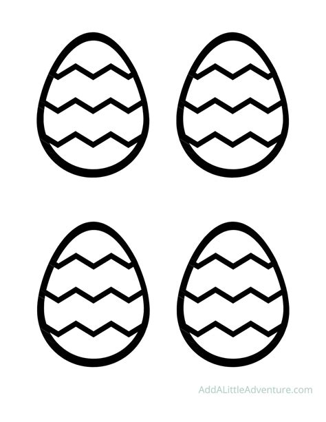 Egg Shape Templates For Easter Add A Little Adventure