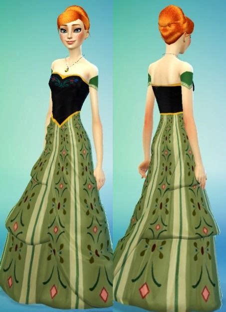 Elsa And Anna Coronation Style For The Sims 4 By Heartbeat Sims 4