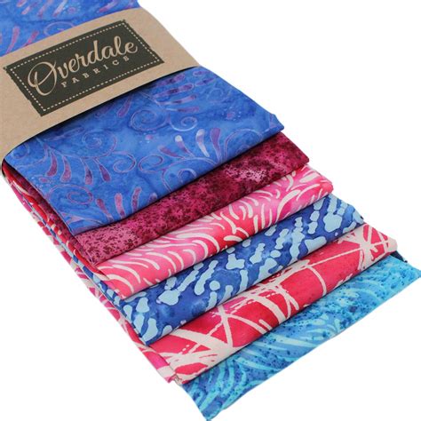 6 Fat Quarters Batik Bundle Overdale Fabrics
