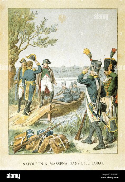 Napoleons Campaign Of 1809 Napoleon And General Massena On The Island