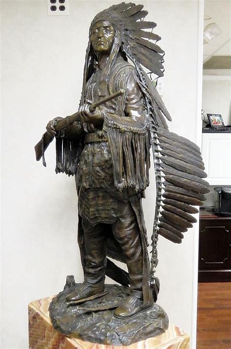 Signed Carl Kauba Bronze Indian Sculpture For Sale At 1stdibs