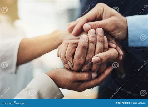 Hand Holding Showing Support Love And Care Close Up Of A Group Of