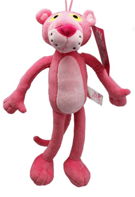 Pink Panther Attached Hanging Loop Small Size Kids Plush Toy 11in