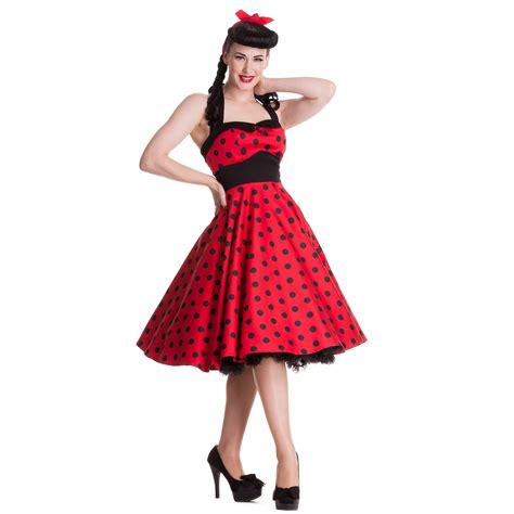 Hell Bunny Adelaide Polka Dot Retro Rockabilly Vintage 50s Party Prom