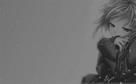 Grayscale Anime Wallpapers Wallpaper Cave