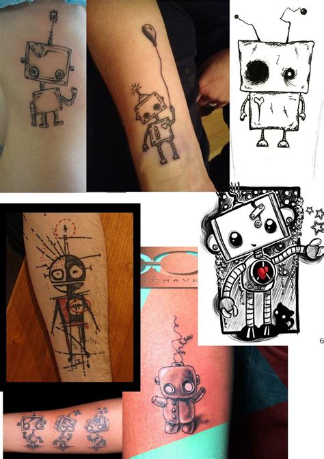 Tattoo Robots Robot Tattoo Tattoos Matching Couple Tattoos