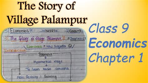 Cbse Class 9 Economics Chapter 1 The Story Of Village Palampur