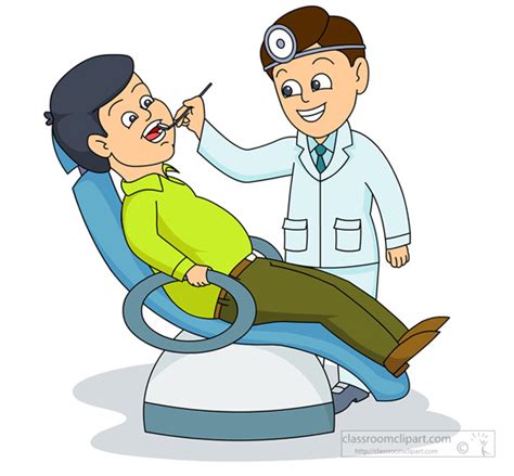 Dental Clipart Dentist Examination Of Patient Classroom Clipart