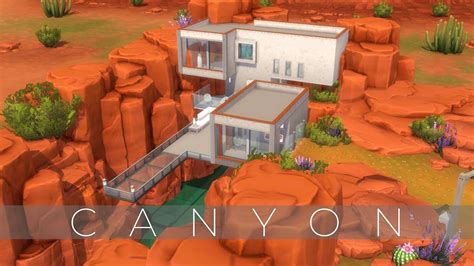 The Sims 4 Speed Build Desert Canyon House Nocc Youtube