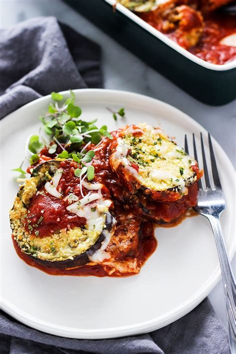 When i'm lucky, it's a cucumber or eggplant. Eggplant Parmesan | MyFitnessPal