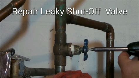 Repair Leaky Shut Off Valve Howto Diy Fix It Please Read Safety Tips