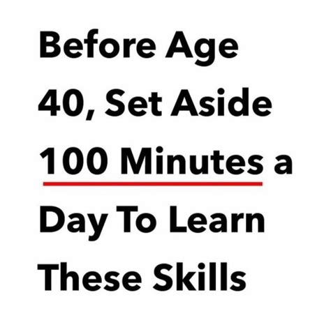 finance skillset on twitter before age 40 set aside 100 minutes a day to learn these skills