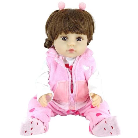 Boneca Bebê Reborn Laura Doll Isadora 45 Cm Shiny Toys Ri Happy