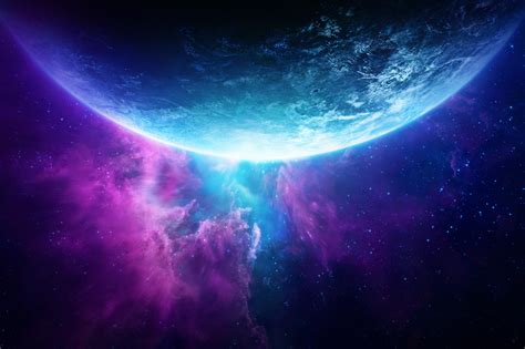 Blue Bright Space Art Hd Artist 4k Wallpapers Images Backgrounds