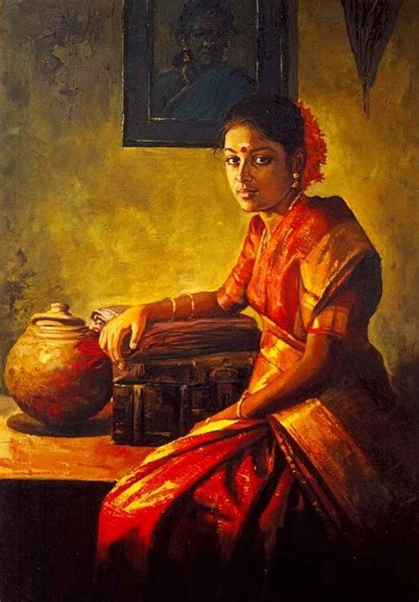 Portraying Dravidian Women By Realistic Artist Elayaraja From Chennai