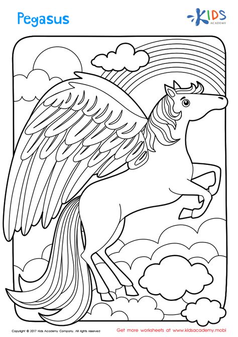 Printable Pegasus Coloring Pages For Kids Cool2bkids Pegasus Drawing
