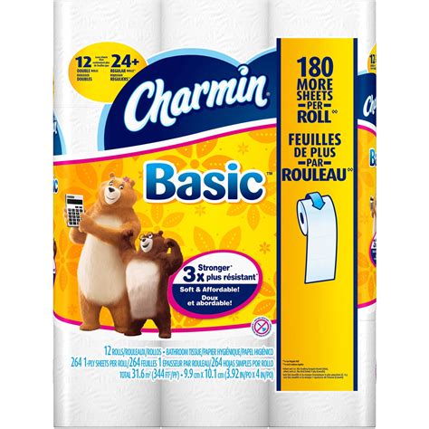 Charmin Basic Toilet Paper 12 Ct
