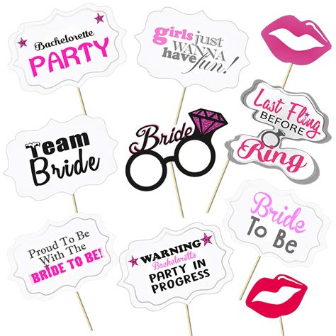 Partypropz Bride To Be Photobooth Props 10 Pcs Home And Kitchen