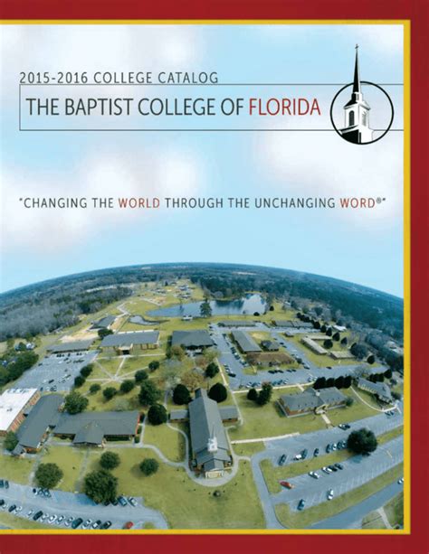 2015 2016 College Catalog The Baptist College Of Florida